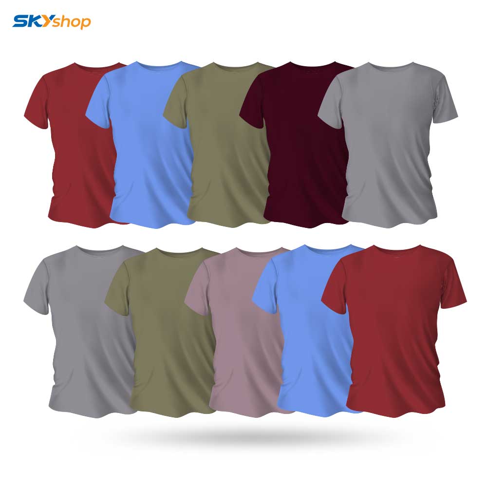 Bộ 10 áo thun AZUNO Cao Cấp Chính Hãng