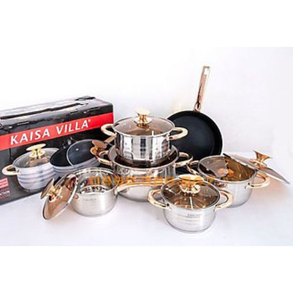 Bộ nồi KAISA VILLA - 6 món 12 chi tiết công nghệ Đức - Dùng cho mọi loại bếp Bộ nồi KAISA VILLA - 6 món 12 chi tiết công nghệ Đức - Dùng cho mọi loại bếp