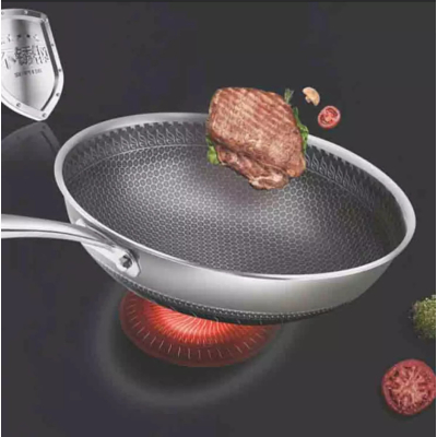Chảo vân tổ ong sâu lòng siêu chống dính 32cm  Chảo vân tổ ong sâu lòng siêu chống dính 32cm