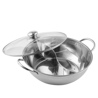 Nồi lẩu 2 ngăn 30cm HOTPOT - Kèm nắp kính Nồi lẩu 2 ngăn 30cm HOTPOT - Kèm nắp kính