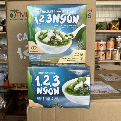 1 Thùng Canh dưỡng sinh rong biển Tâm Minh Foods (12 hộp/thùng - 10 gói/hộp) - Giúp tăng cường sức khỏe 1 Thùng Canh dưỡng sinh rong biển Tâm Minh Foods (12 hộp/thùng - 10 gói/hộp) - Giúp tăng cường sức khỏe