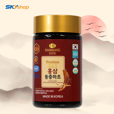 1 hộp cao hồng sâm Đông Trùng Hạ Thảo 365 Hàn Quốc hộp 2 lọ (250gr/lọ) 1 hộp cao hồng sâm Đông Trùng Hạ Thảo 365 Hàn Quốc hộp 2 lọ (250gr/lọ)