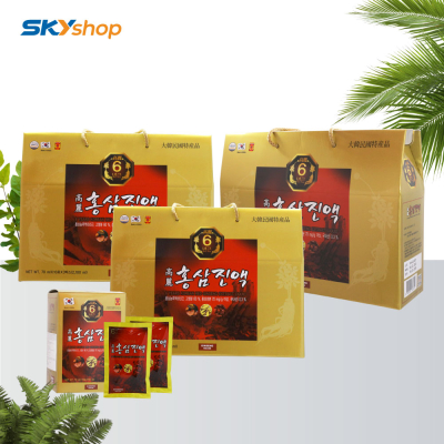 Bộ 3 Hồng sâm nước Ginseng House 70ml/ gói (30 gói/hộp) - Tặng 1 hộp trà sâm 50 gói Bộ 3 Hồng sâm nước Ginseng House 70ml/ gói (30 gói/hộp) - Tặng 1 hộp trà sâm 50 gói