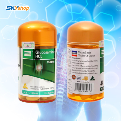 1 Lọ Costar Glucosamine HCL 1500mg (120 viên/lọ) - Viên uống bổ sung khớp - Tặng 1 lọ cùng loại 1 Lọ Costar Glucosamine HCL 1500mg (120 viên/lọ) - Viên uống bổ sung khớp - Tặng 1 lọ cùng loại