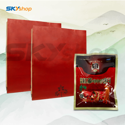 2 Hộp nước hồng sâm nhung hươu linh chi Gold Q Hàn Quốc (Hộp 30 gói x 50ml) - Tặng 2 túi giấy + 1 gói kẹo sâm 200g 2 Hộp nước hồng sâm nhung hươu linh chi Gold Q Hàn Quốc (Hộp 30 gói x 50ml) - Tặng 2 túi giấy + 1 gói kẹo sâm 200g