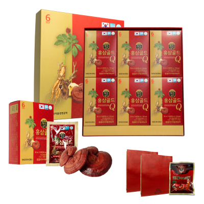 2 Hộp nước hồng sâm nhung hươu linh chi Gold Q Hàn Quốc (Hộp 30 gói x 50ml) - Tặng 2 túi giấy + 1 gói kẹo sâm 200g 2 Hộp nước hồng sâm nhung hươu linh chi Gold Q Hàn Quốc (Hộp 30 gói x 50ml) - Tặng 2 túi giấy + 1 gói kẹo sâm 200g