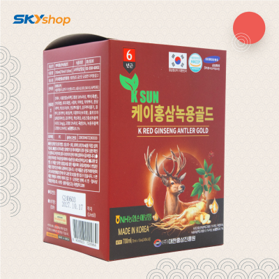 1 Hộp nước hồng sâm nhung hươu 6 năm tuổi KSUN (Hộp 20 gói x 70ml) 1 Hộp nước hồng sâm nhung hươu 6 năm tuổi KSUN (Hộp 20 gói x 70ml)