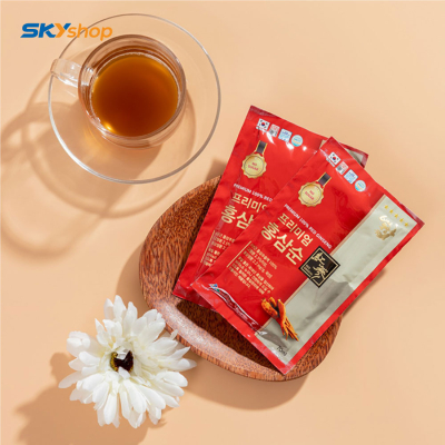 1 Hộp nước hồng sâm không đường Daesan 70ml x 30 Gói 1 Hộp nước hồng sâm không đường Daesan 70ml x 30 Gói
