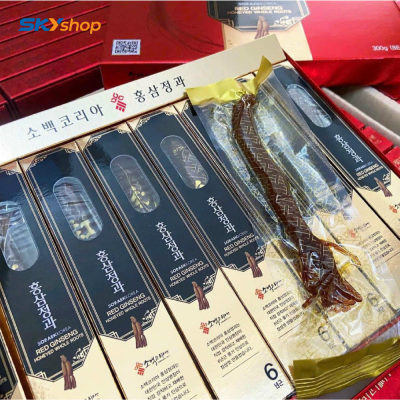 Hồng sâm củ tẩm mật ong Sobaek Hàn Quốc 300g (8 củ/hộp) - Red Ginseng Honeyed Whole Roots Hồng sâm củ tẩm mật ong Sobaek Hàn Quốc 300g (8 củ/hộp) - Red Ginseng Honeyed Whole Roots
