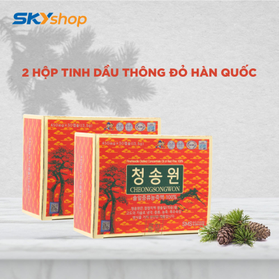 2 hộp tinh dầu thông đỏ Hàn Quốc (30 viên/hộp) - Tặng 5 gói cháo yến Thiên Hoàng, 1 gói kẹo sâm 200gr 2 hộp tinh dầu thông đỏ Hàn Quốc (30 viên/hộp) - Tặng 5 gói cháo yến Thiên Hoàng, 1 gói kẹo sâm 200gr
