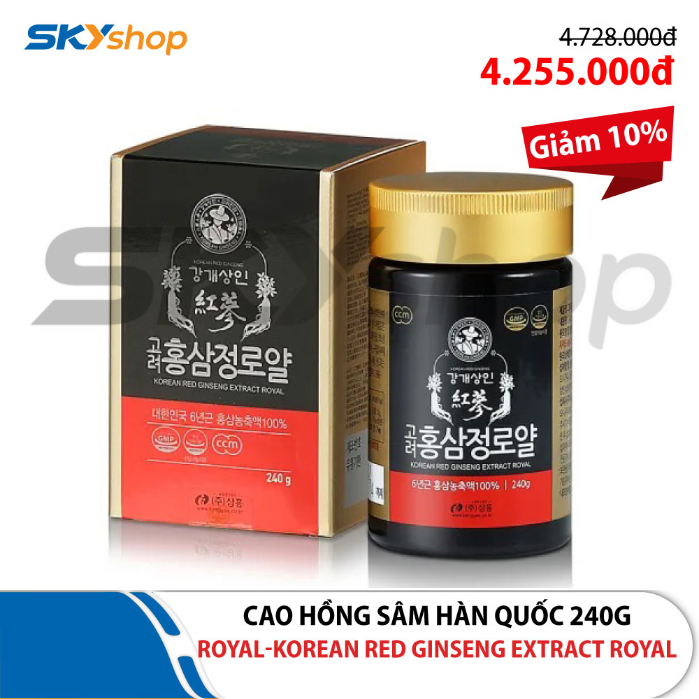 Cao hồng sâm Hàn Quốc Korean Red Ginseng Extract Royal 240g Cao hồng sâm Hàn Quốc Korean Red Ginseng Extract Royal 240g