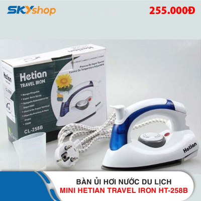 Bàn Ủi Hơi Nước Du Lịch Mini Hetian Travel Iron HT-258B