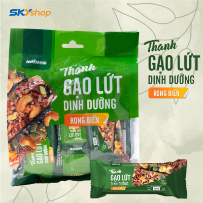 1 Thùng bánh gạo lứt Thanh (6 bịch rong biển + 6 bịch chà bông) 