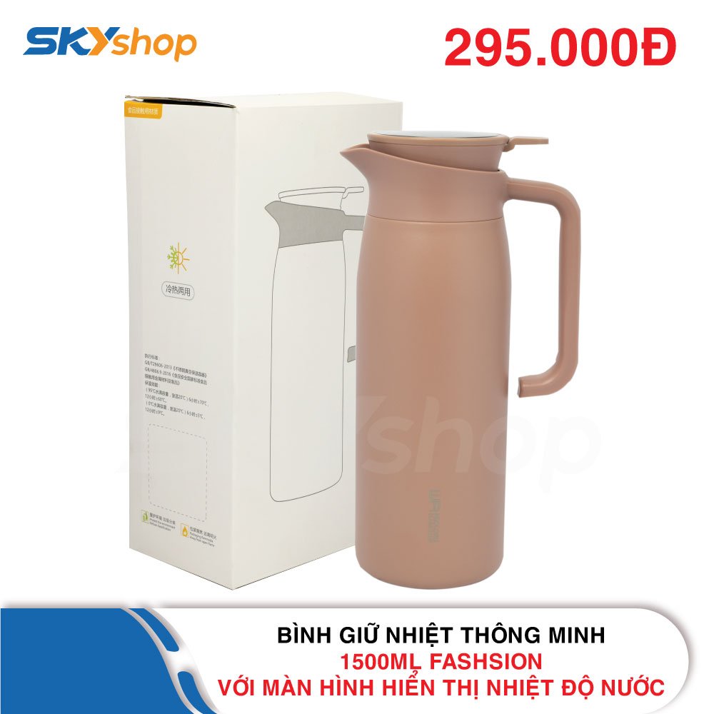 Bình giữ nhiệt thông minh 1500ml Fashsion với màn hình hiển thị nhiệt độ nước Bình giữ nhiệt thông minh 1500ml Fashsion với màn hình hiển thị nhiệt độ nước