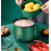 Nồi lẩu ca nấu mì mini chống dính dung tích 1.8L kèm khay hấp