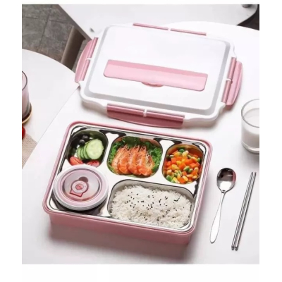 Hộp cơm inox 5 ngăn có nắp đậy Lunch Box an toàn và tiện lợi Hộp cơm inox 5 ngăn có nắp đậy Lunch Box an toàn và tiện lợi