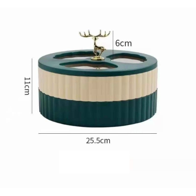 Khay đựng mứt tết 2 tầng hình hươu