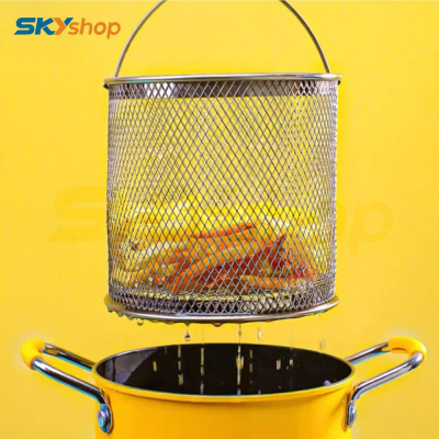 Nồi chiên ngập dầu chống dính mini vịt vàng kèm rổ  - Hàng chính hãng Nồi chiên ngập dầu chống dính mini vịt vàng kèm rổ  - Hàng chính hãng