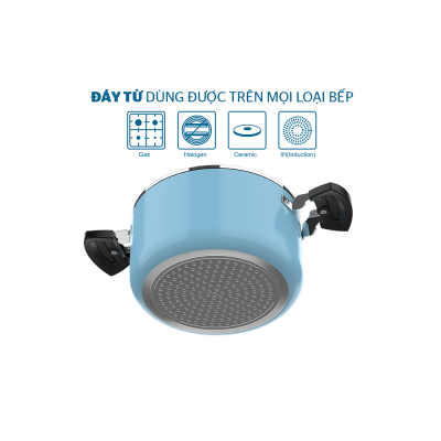 Bộ 2 Nồi 1 Chảo Chống Dính Đáy Từ SUNHOUSE SHG77MB - Tặng nồi inox SUNHOUSE 5 đáy 16cm SHG788-16 Bộ 2 Nồi 1 Chảo Chống Dính Đáy Từ SUNHOUSE SHG77MB - Tặng nồi inox SUNHOUSE 5 đáy 16cm SHG788-16