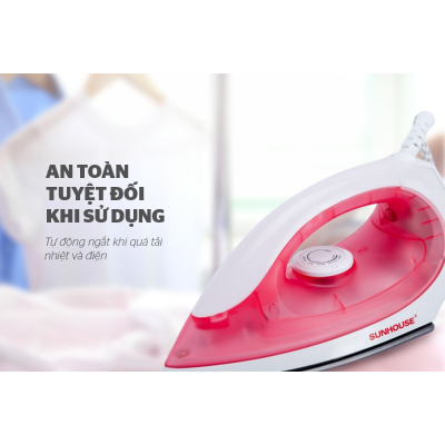 Bàn ủi khô SUNHOUSE SHD1072 - Nhiệt độ linh hoạt cho từng loại vải Bàn ủi khô SUNHOUSE SHD1072 - Nhiệt độ linh hoạt cho từng loại vải