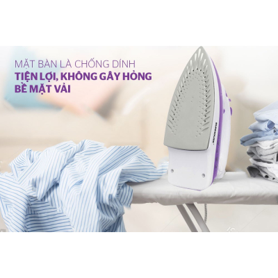 Bàn ủi hơi nước SUNHOUSE SHD2063P - Nhiệt độ linh hoạt cho từng loại vải Bàn ủi hơi nước SUNHOUSE SHD2063P - Nhiệt độ linh hoạt cho từng loại vải