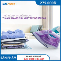 Bàn ủi hơi nước SUNHOUSE SHD2063P - Nhiệt độ linh hoạt cho từng loại vải