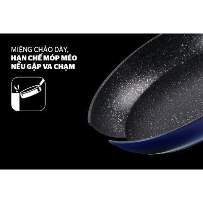 Chảo đá hoa cương đáy từ SUNHOUSE SFP24B màu xanh - Hàng chính hãng Chảo đá hoa cương đáy từ SUNHOUSE SFP24B màu xanh - Hàng chính hãng