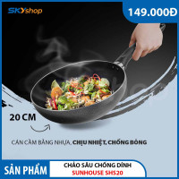 Chảo sâu chống dính dung tích 20cm SUNHOUSE SHS20 - Hàng chính hãng