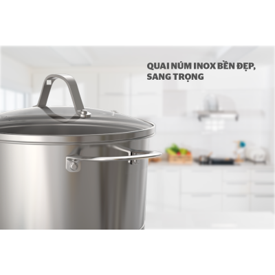Bộ 3 Nồi Inox 5 Đáy SUNHOUSE MAMA SHG502 Bộ 3 Nồi Inox 5 Đáy SUNHOUSE MAMA SHG502