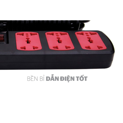 Ổ cắm điện APEX APE-OC5-3RD - Dây điện dài đến 4.5m Ổ cắm điện APEX APE-OC5-3RD - Dây điện dài đến 4.5m