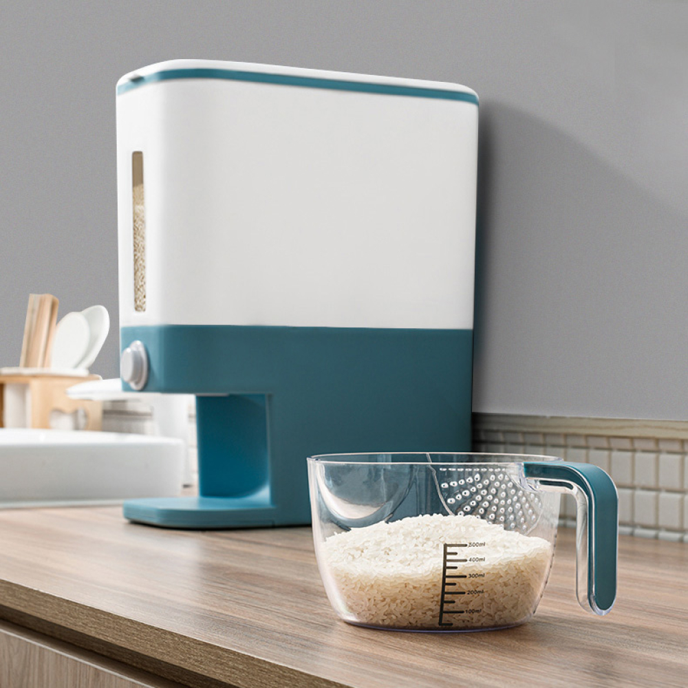 Thùng đựng gạo thông minh 12kg kèm hũ vo gạo tiện dụng Thùng đựng gạo thông minh 12kg kèm hũ vo gạo tiện dụng