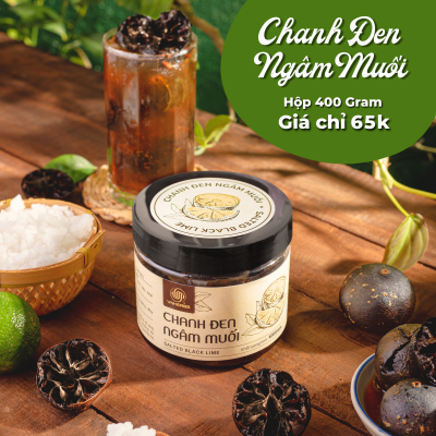 Chanh đen ngâm muối VNHERBS 400g/hộp Chanh đen ngâm muối VNHERBS 400g/hộp