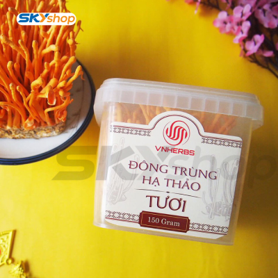 Đông Trùng Hạ Thảo sinh khối tươi 150 gram VNHERBS Đông Trùng Hạ Thảo sinh khối tươi 150 gram VNHERBS