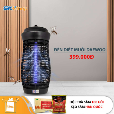 Đèn diệt muỗi DAEWOO DWIK-680 - Tặng 1 hộp trà sâm WONGIN-T GINSENG TEA 100 gói + 1 gói kẹo sâm Hàn Quốc