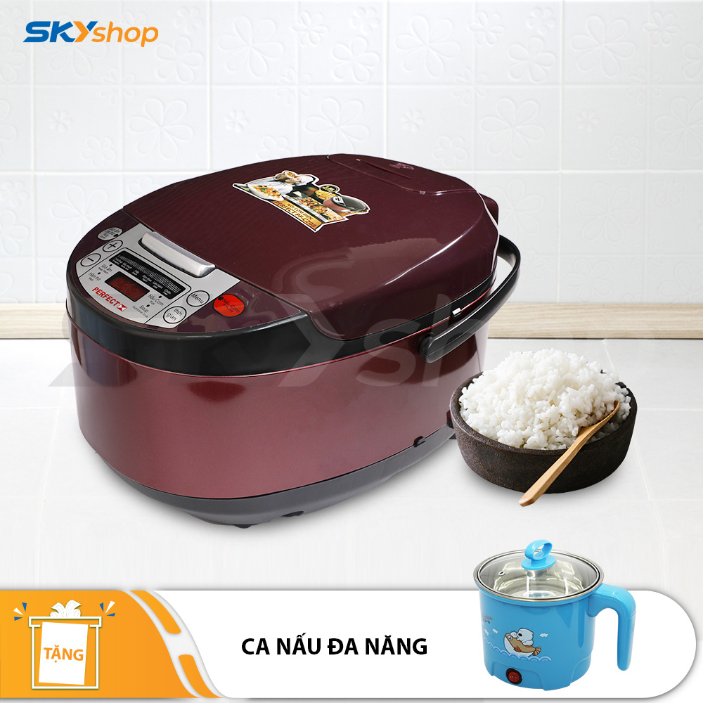 Nồi cơm điện tử đa năng Perfect PF-209 dung tích 5L – Tặng ca nấu siêu tốc Nồi cơm điện tử đa năng Perfect PF-209 dung tích 5L – Tặng ca nấu siêu tốc