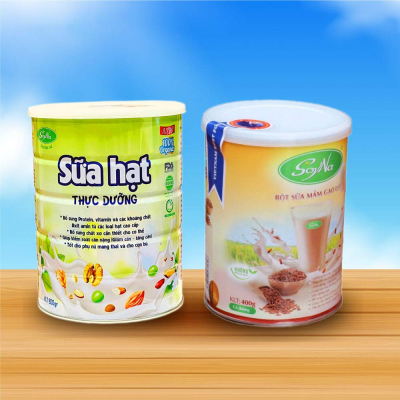 1 Lon sữa hạt thực dưỡng Soyna 800g/hộp + 1 lon sữa mầm gạo lứt Soyna 400g 1 Lon sữa hạt thực dưỡng Soyna 800g/hộp + 1 lon sữa mầm gạo lứt Soyna 400g