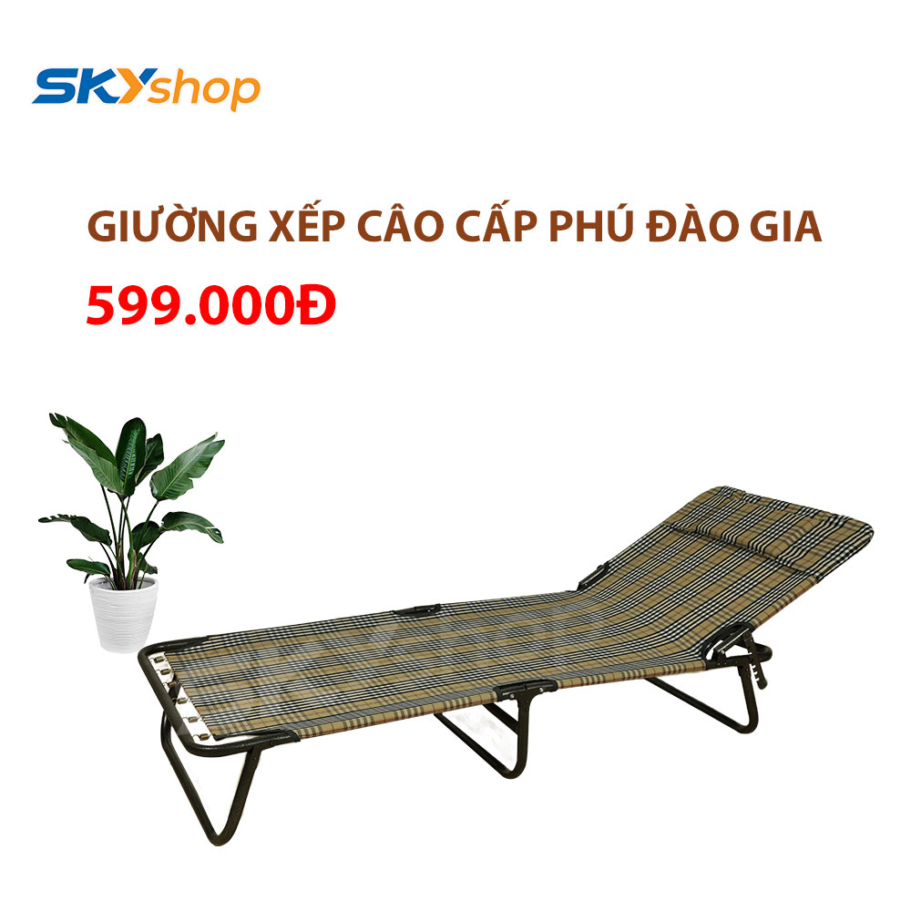 Giường xếp cao cấp 2 trong 1 Phú Đào Gia Giường xếp cao cấp 2 trong 1 Phú Đào Gia