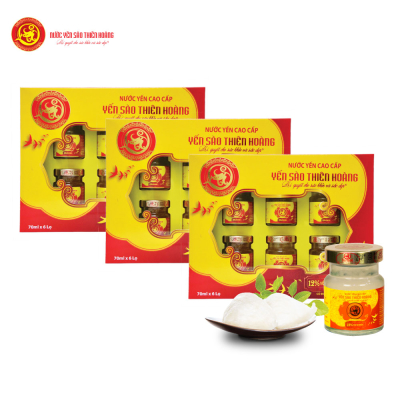 3 hộp Yến sào Thiên Hoàng 12% - Tặng 6 lon nước yến hương vị ngẫu nhiên + 06 gói cháo yến hương vị ngẫu nhiên + 3 lon cá hộp Sea Crown 3 hộp Yến sào Thiên Hoàng 12% - Tặng 6 lon nước yến hương vị ngẫu nhiên + 06 gói cháo yến hương vị ngẫu nhiên + 3 lon cá hộp Sea Crown